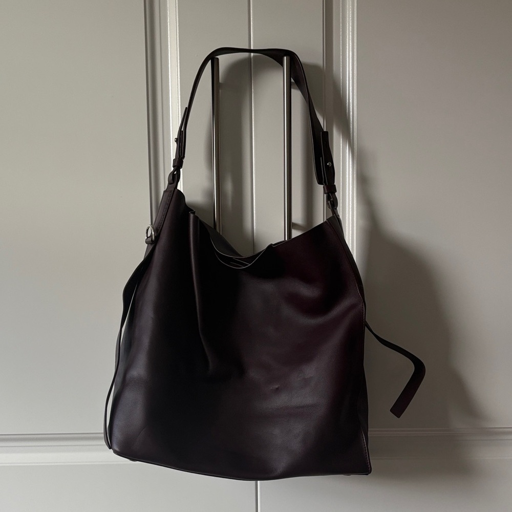 All Saints Dark Plum Shoulder Bag